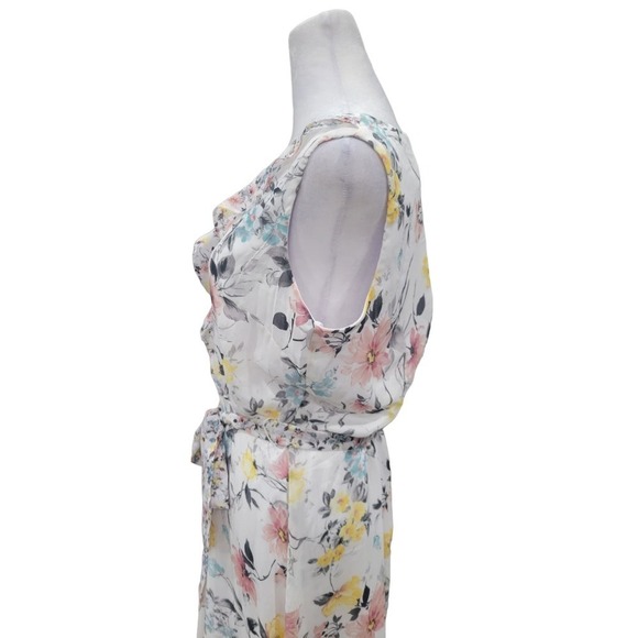 Nicole Miller‎ Womens Spring Floral Print Sleeveless Maxi Dress Size 8 - Picture 6 of 16
